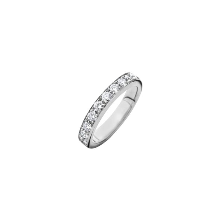 platina aanschuif ring met diamant Schaap en Citroen Memoire SC 125 Collection
