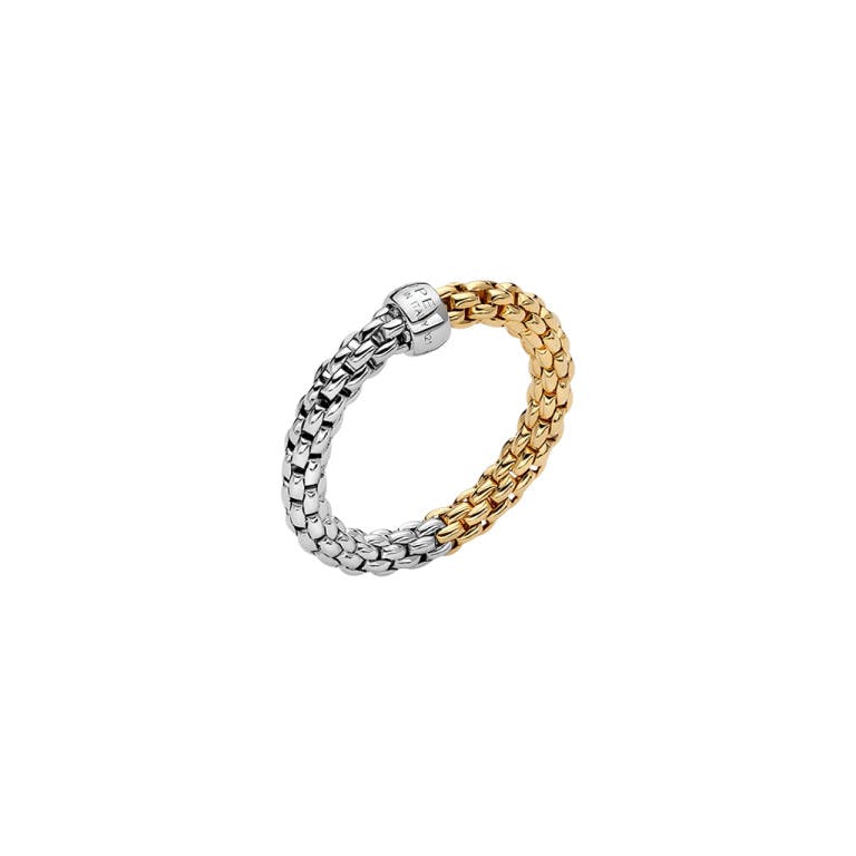 Fope Essentials flexibele ring geel/wit goud - undefined - #1