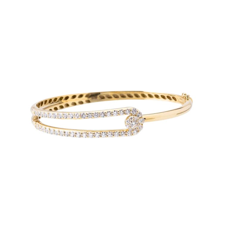 geelgoud spang armband met diamant SC Highlights Diamonds - #1