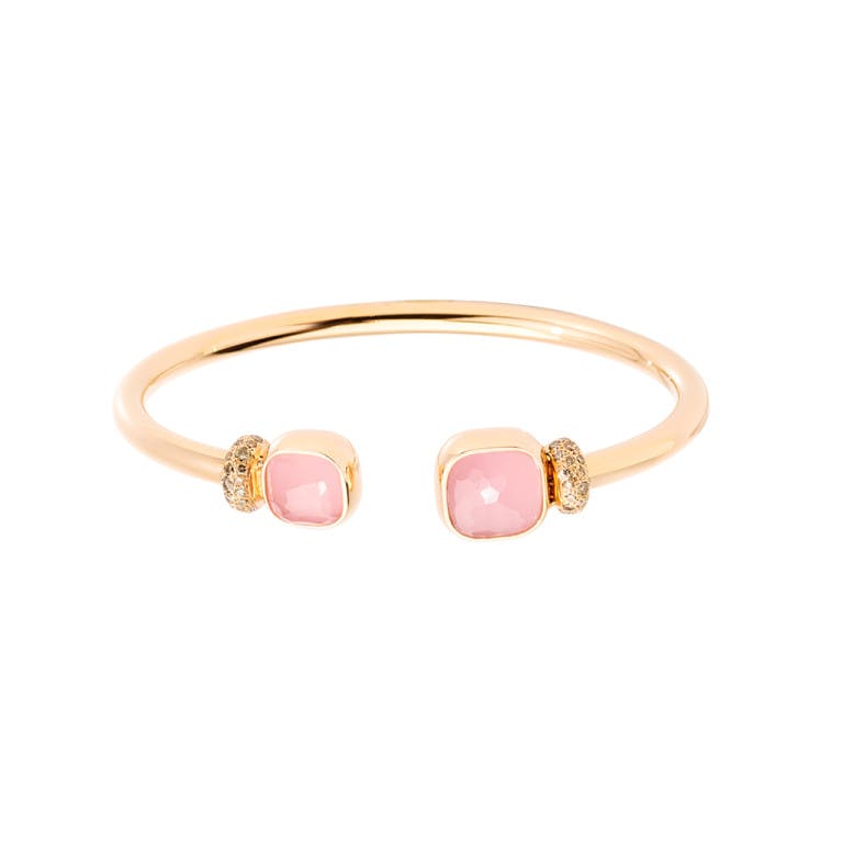 Pomellato Nudo spang armband rosé/wit goud met diamant - PBC1006 O7000 BRQRC - #1