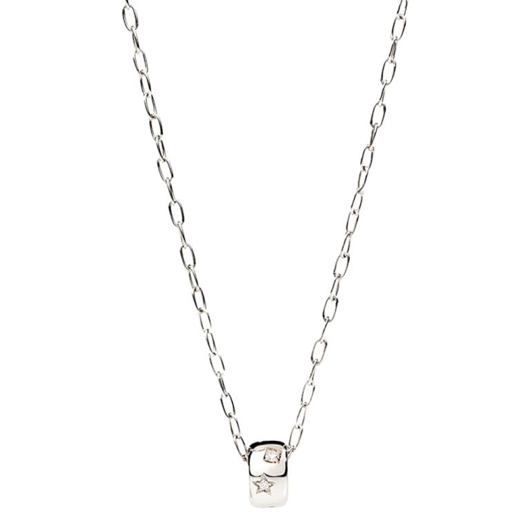 Pomellato Iconica collier met hanger witgoud met diamant