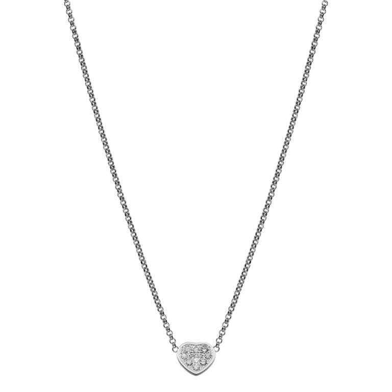 Chopard Happy Diamonds Happy Hearts collier met hanger witgoud met diamant - 81A086-1901 - #2