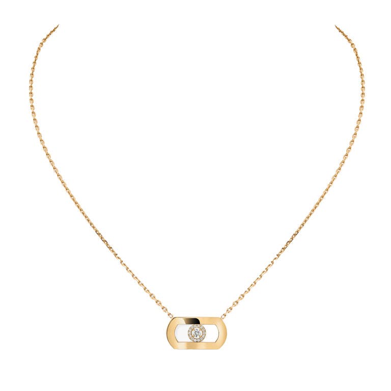 Messika Move collier geelgoud met diamant - undefined - #1