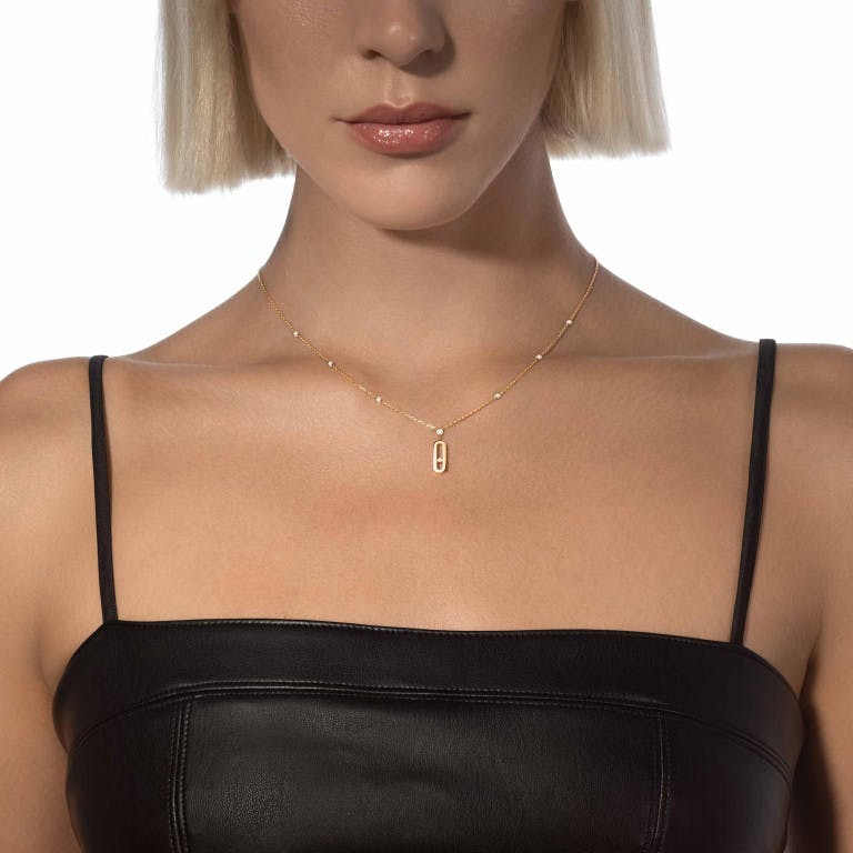 Messika Move collier roodgoud met diamant - undefined - #3