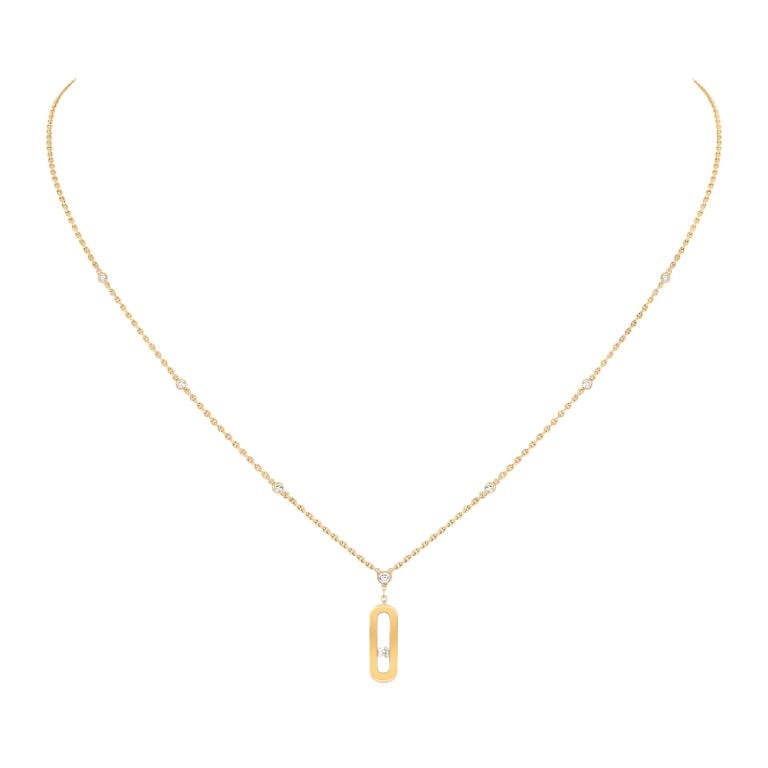 Messika Move collier roodgoud met diamant - undefined - #1