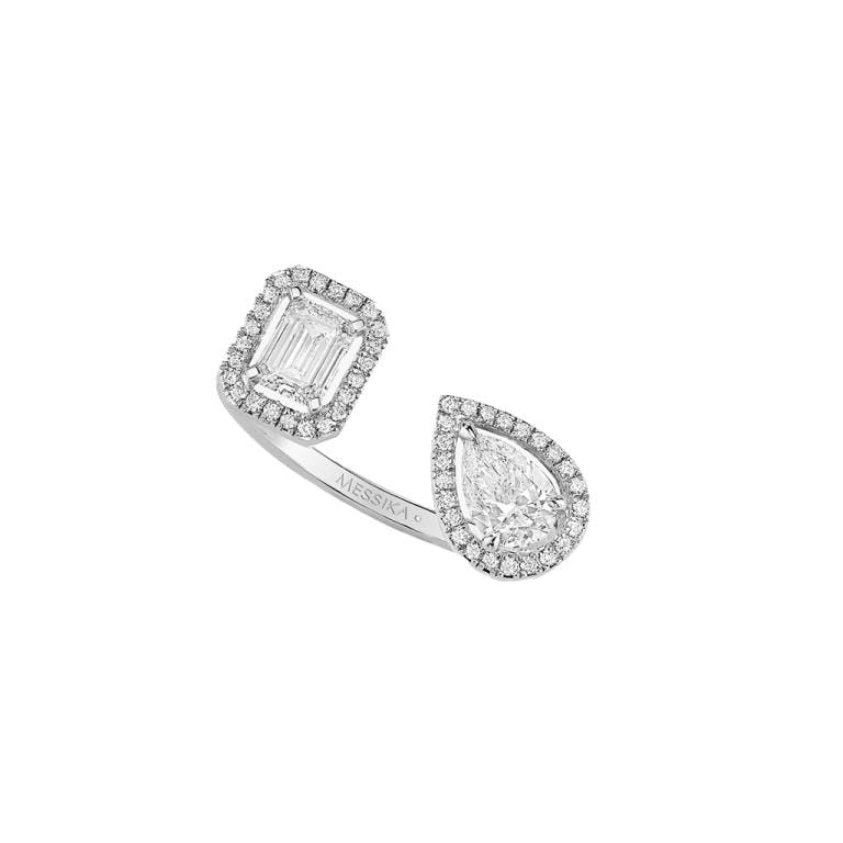 Messika My twin Toi & Moi ring witgoud met diamant - undefined - #1