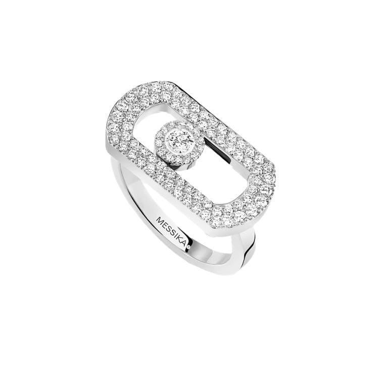 Messika Move ring witgoud met diamant - undefined - #1
