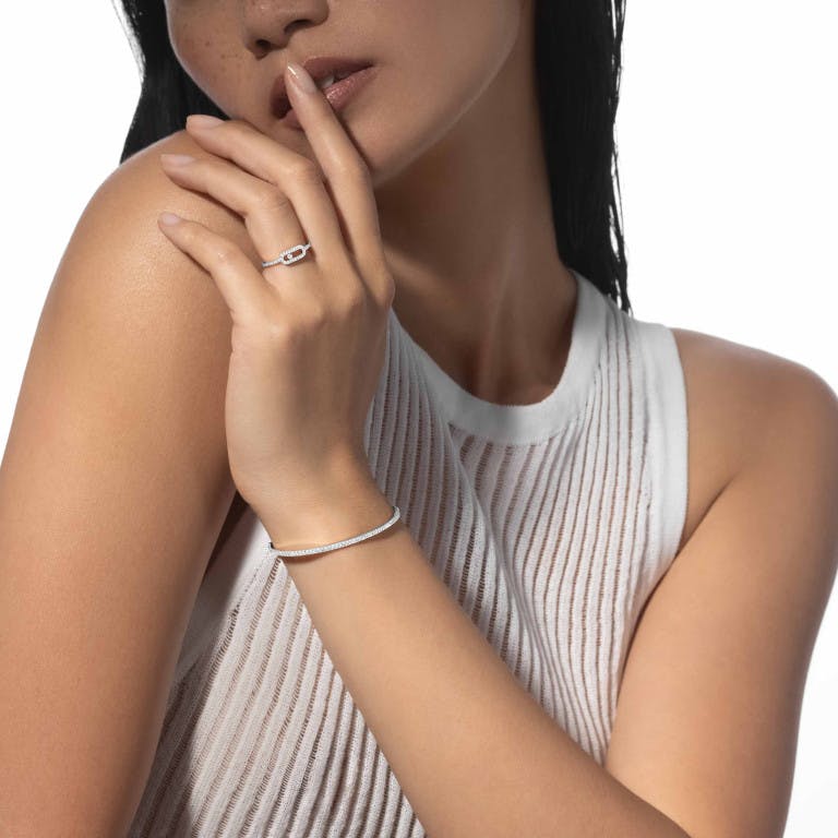 Messika Skinny armband witgoud met diamant - undefined - #4