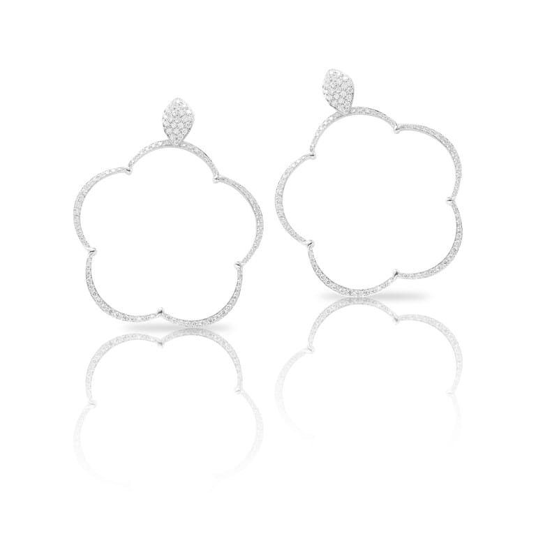 Pasquale Bruni Ton Jolie oorhangers witgoud met diamant - 15647B