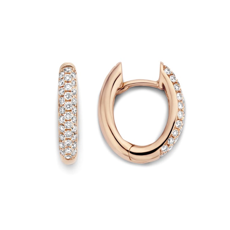 roodgoud pave_oorringen met diamant Schaap en Citroen Diamonds