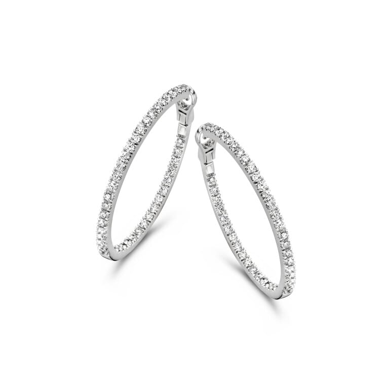witgoud oorringen met diamant SC Highlights Diamonds