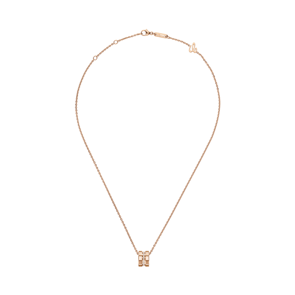 Chopard Ice Cube Mini collier roodgoud met diamant - 797005-5003 - #2 Chopard Ice Cube Mini collier roodgoud met diamant - 797005-5003 - #2