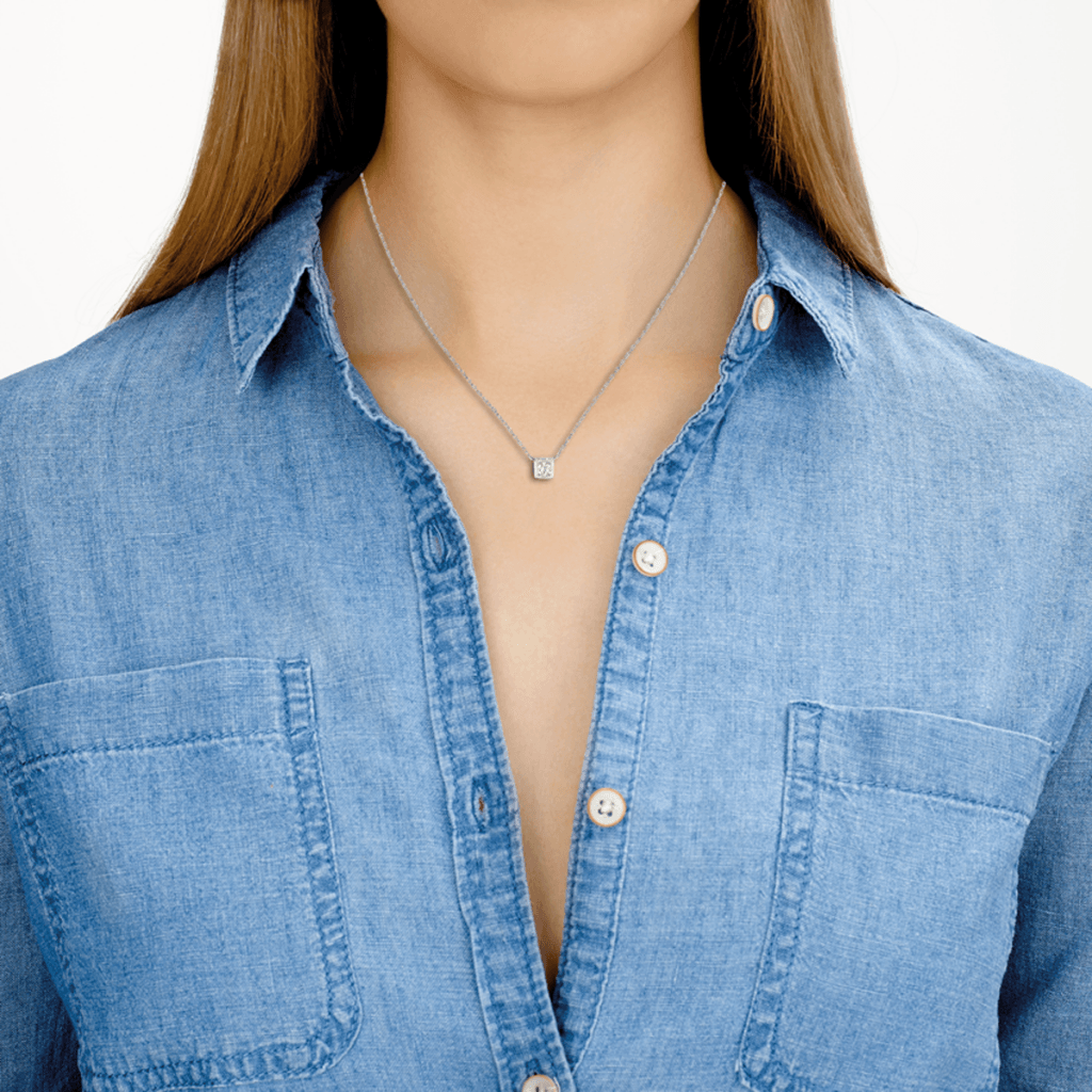 dinh van Le Cube Diamant collier witgoud - 608113 - #4 dinh van Le Cube Diamant collier witgoud - 608113 - #4