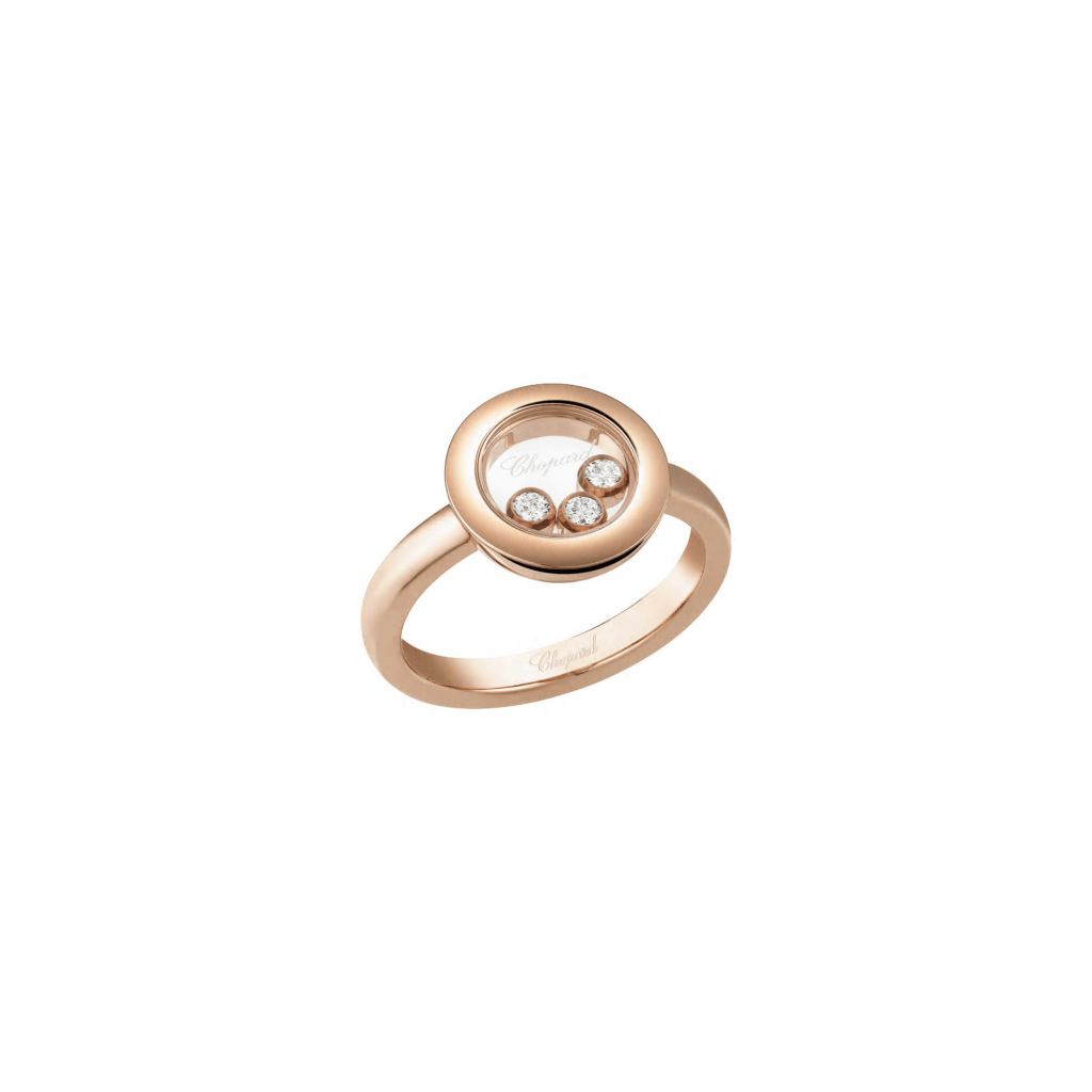 Chopard Happy Diamonds Icons Round ring roodgoud met diamant - 82A018-5112 - #1 Chopard Happy Diamonds Icons Round ring roodgoud met diamant - 82A018-5112 - #1