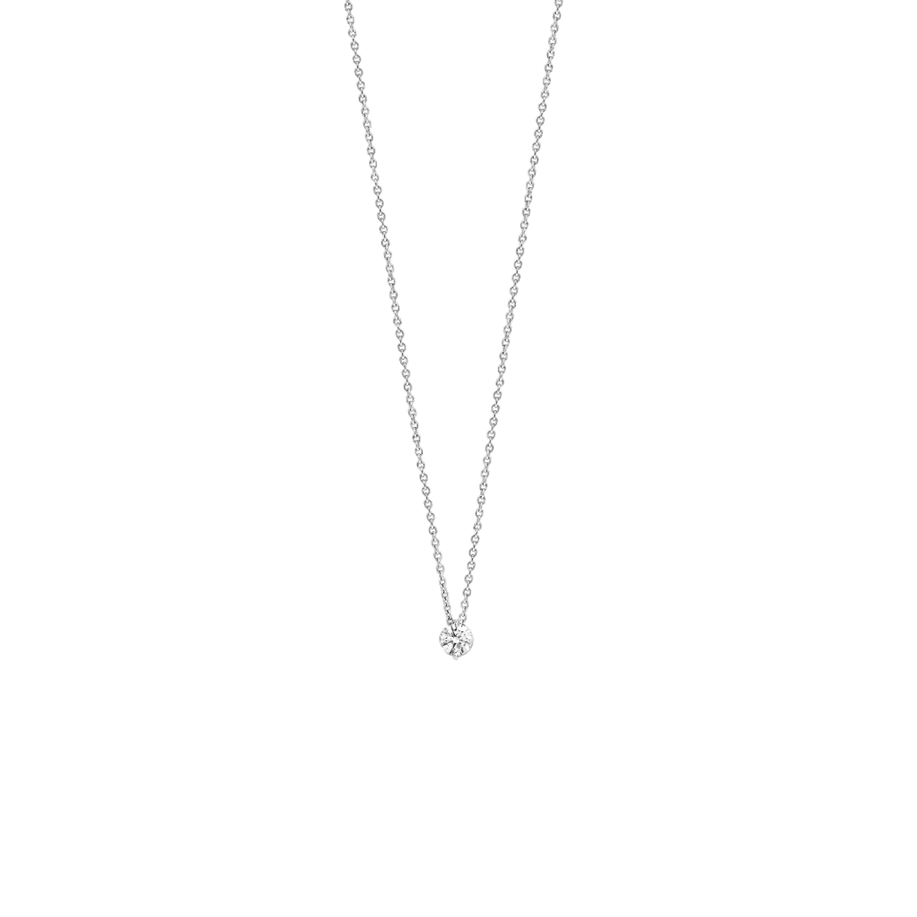 Schaap en Citroen Diamonds collier witgoud met diamant - #1 Schaap en Citroen Diamonds collier witgoud met diamant - #1