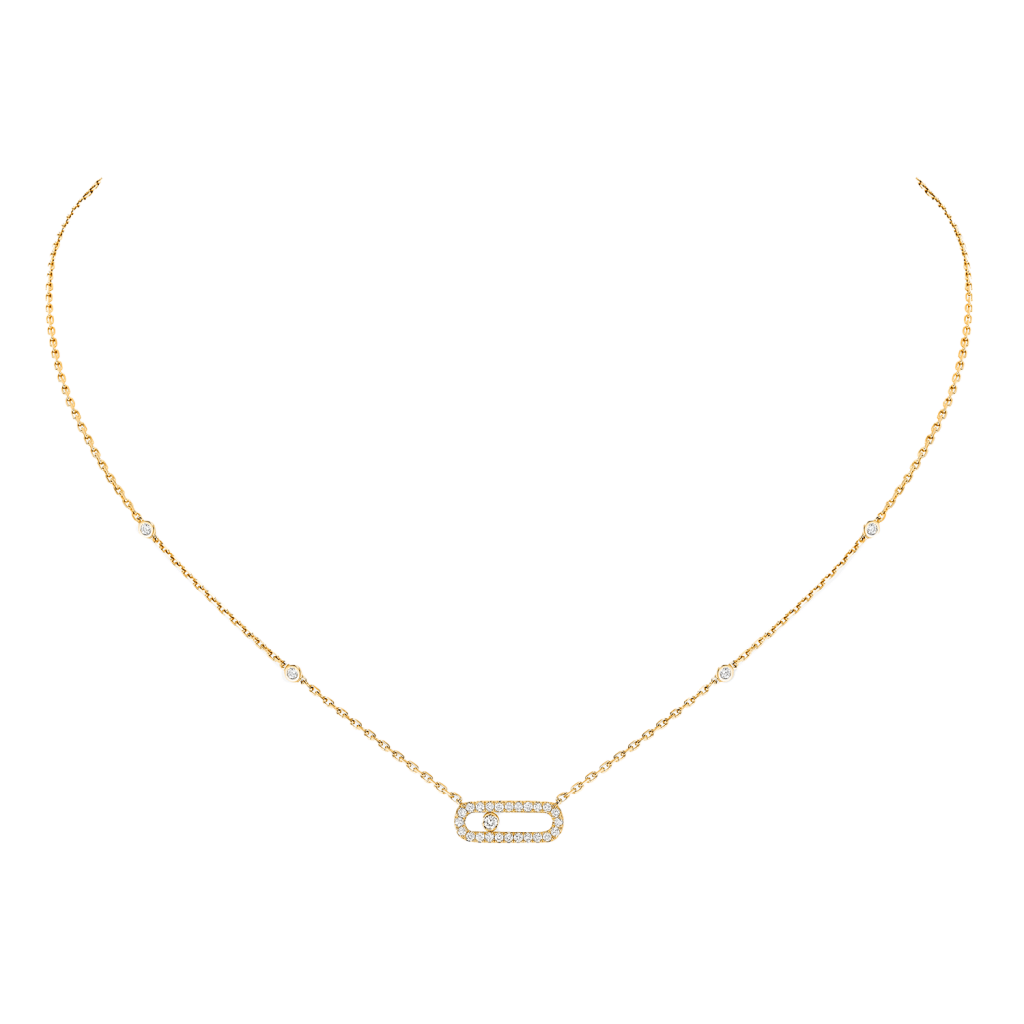 Messika Move Uno collier geelgoud met diamant - 4708-YG - #2 Messika Move Uno collier geelgoud met diamant - 4708-YG - #2