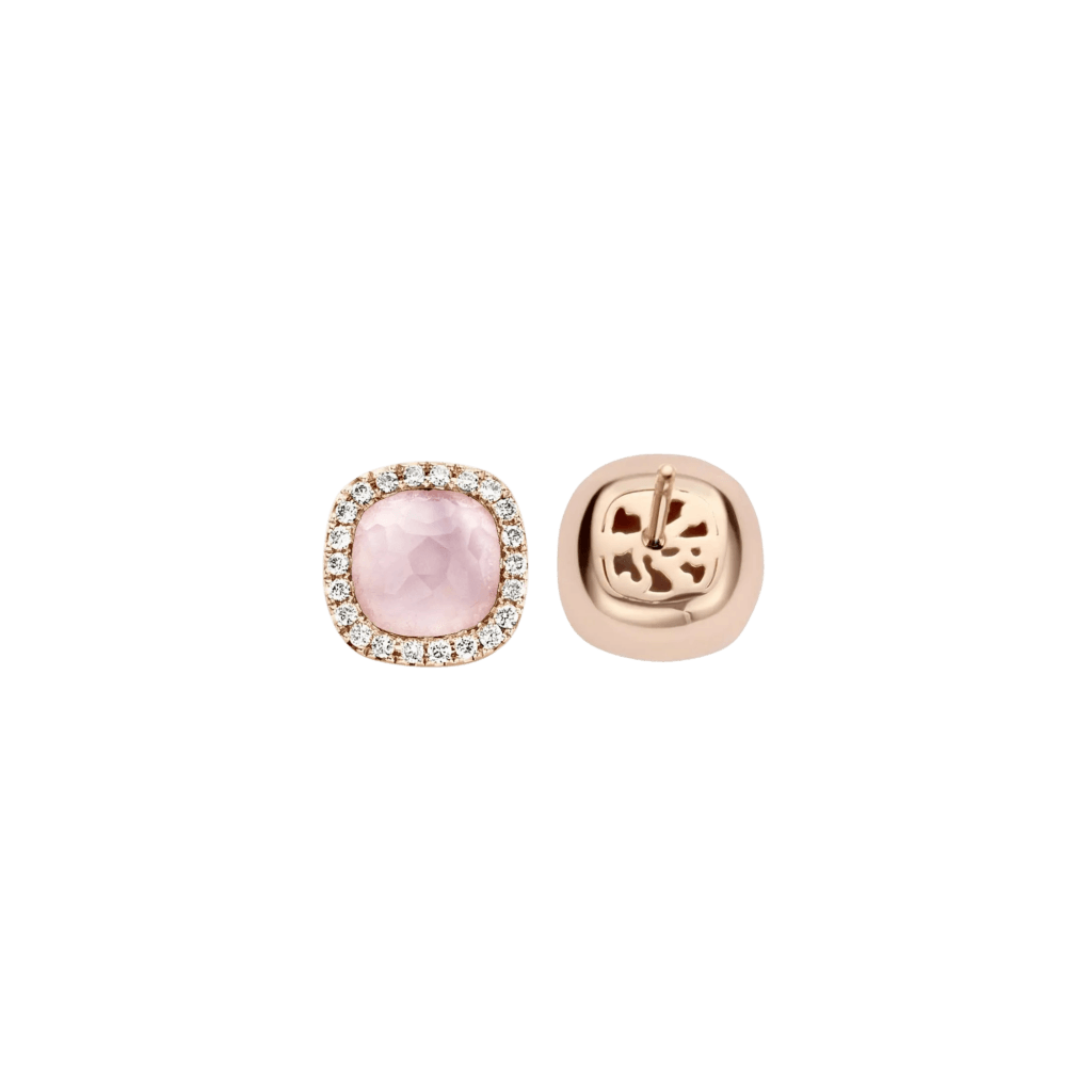 Tirisi Jewelry Milano Sweeties oorsieraad roodgoud met diamant - TE9226PQP - #2 Tirisi Jewelry Milano Sweeties oorsieraad roodgoud met diamant - TE9226PQP - #2