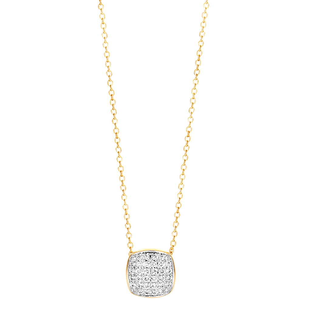 Tirisi Jewelry Amsterdam Stackables collier geelgoud met diamant - TN2092D(2T) - #2 Tirisi Jewelry Amsterdam Stackables collier geelgoud met diamant - TN2092D(2T) - #2