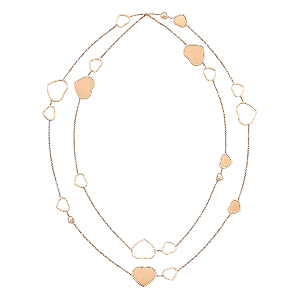 Chopard Happy Diamonds Happy Hearts collier roodgoud met diamant - 81A007-5021 - #2 Chopard Happy Diamonds Happy Hearts collier roodgoud met diamant - 81A007-5021 - #2