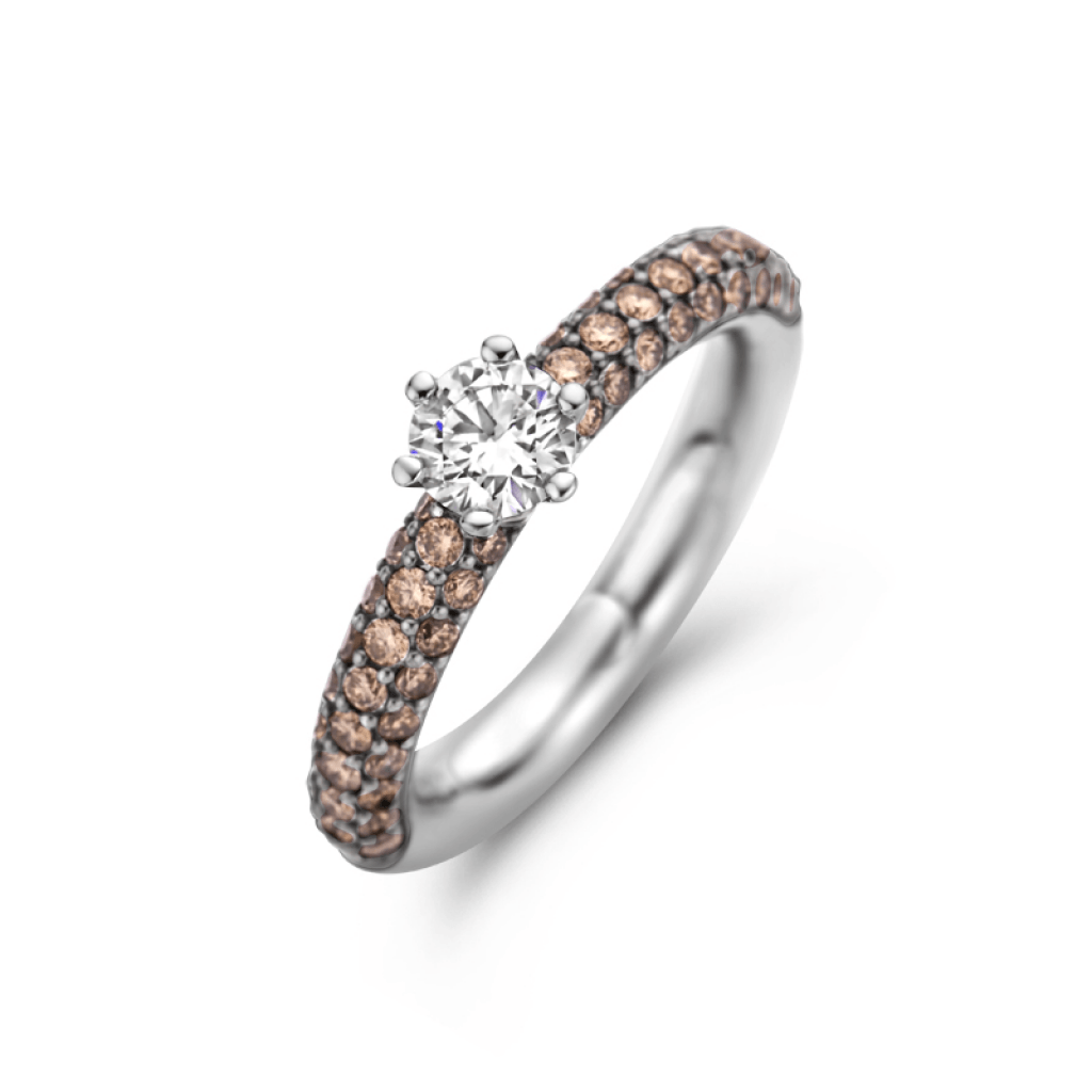 Schaap en Citroen Diamonds ring witgoud met diamant - #2 Schaap en Citroen Diamonds ring witgoud met diamant - #2