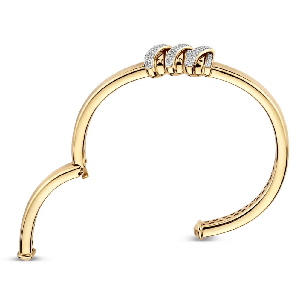 Tirisi Jewelry Amsterdam Swirl armband geelgoud met diamant - TB2203D(2T) - #4 Tirisi Jewelry Amsterdam Swirl armband geelgoud met diamant - TB2203D(2T) - #4