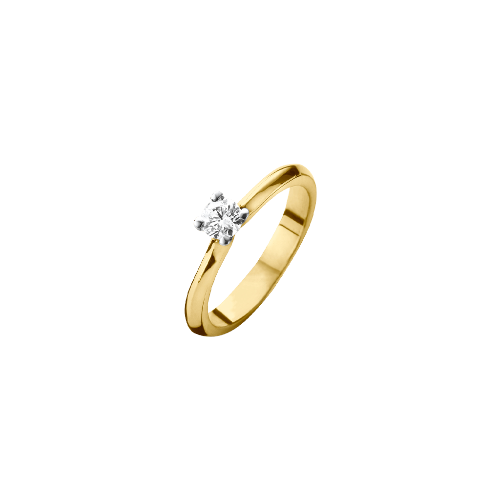 Schaap en Citroen Diamonds ring geelgoud met diamant - #2 Schaap en Citroen Diamonds ring geelgoud met diamant - #2