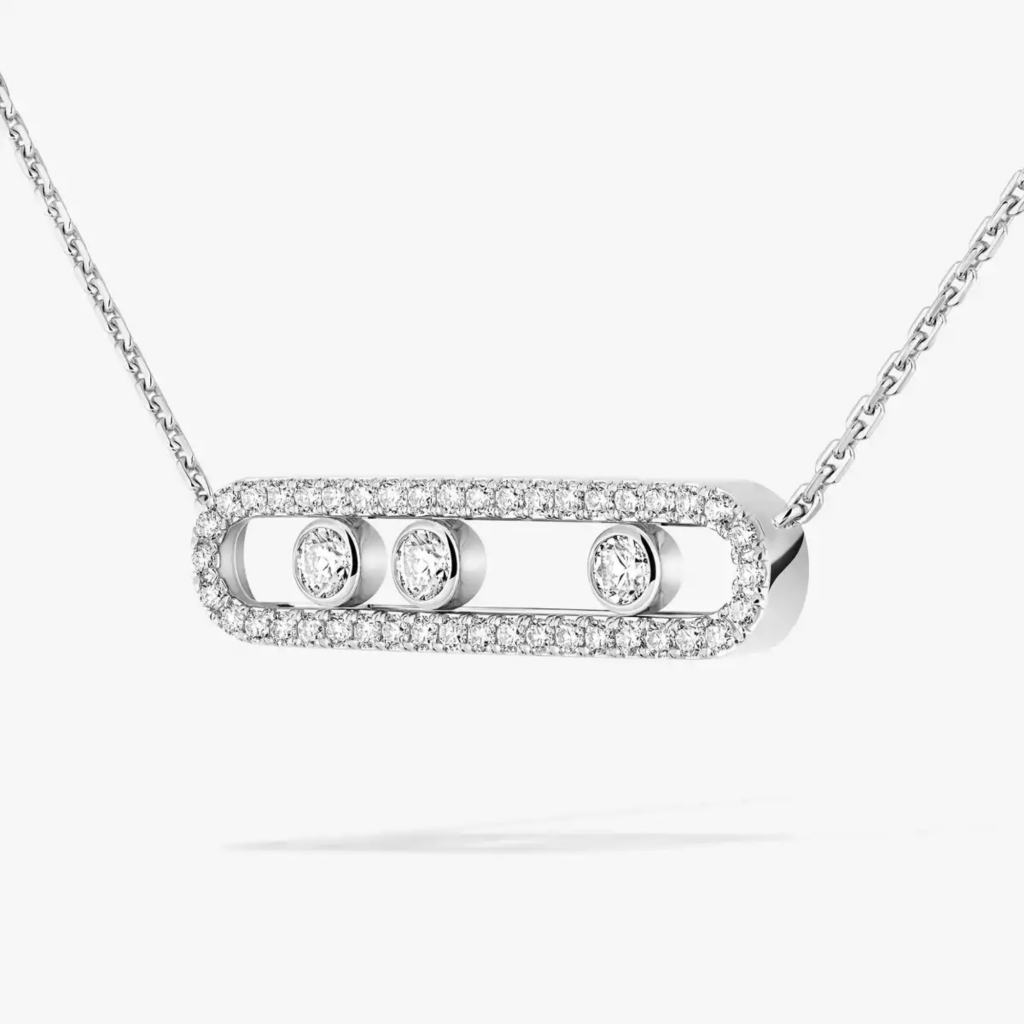 Messika Move Classic collier witgoud met diamant - 3994-WG - #4 Messika Move Classic collier witgoud met diamant - 3994-WG - #4