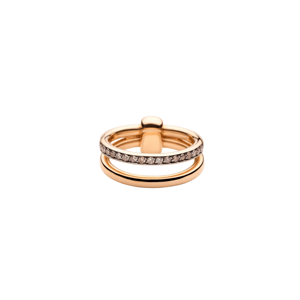 Pomellato Pomellato Together ring roodgoud met diamant - PAC0100 O7BKR DBR00 - #5 Pomellato Pomellato Together ring roodgoud met diamant - PAC0100 O7BKR DBR00 - #5
