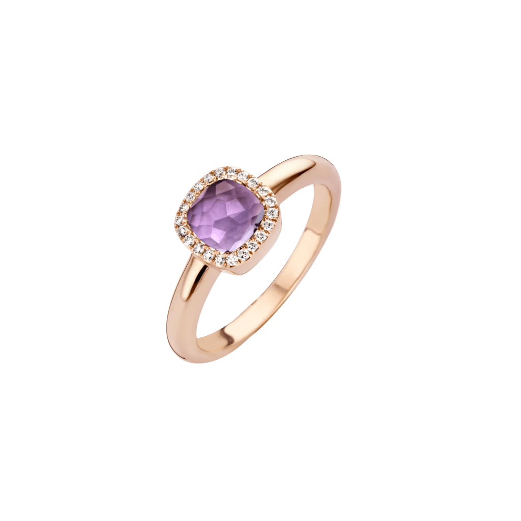 Tirisi Jewelry Milano Sweeties ring roodgoud met diamant - TR9624SAMP - #1 Tirisi Jewelry Milano Sweeties ring roodgoud met diamant - TR9624SAMP - #1