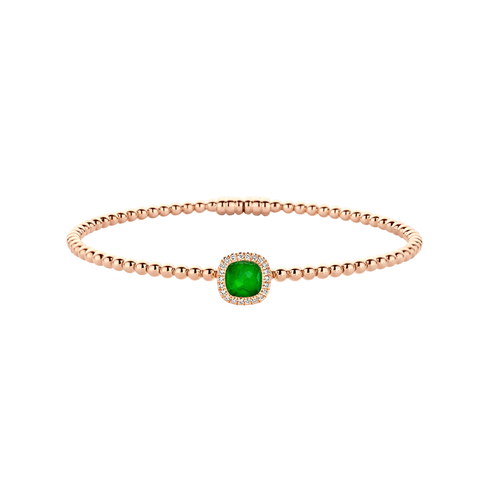 Tirisi Jewelry Milano Tre armband roodgoud met diamant - TB2181-1EMP - #2 Tirisi Jewelry Milano Tre armband roodgoud met diamant - TB2181-1EMP - #2