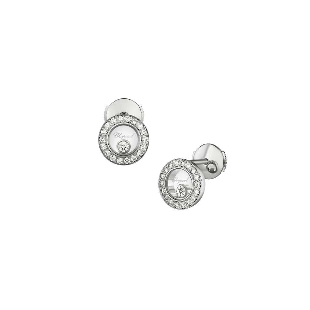 Chopard Happy Diamonds Icons Round oorsieraad witgoud met diamant - 83A017-1201 - #6 Chopard Happy Diamonds Icons Round oorsieraad witgoud met diamant - 83A017-1201 - #6