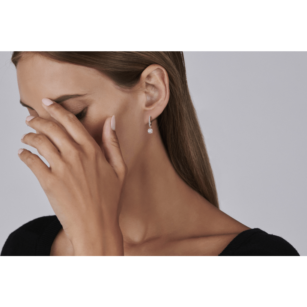 Royal Asscher Rose oorsieraad witgoud met diamant - E.222.RAB.18WG.1 GIA - #2 Royal Asscher Rose oorsieraad witgoud met diamant - E.222.RAB.18WG.1 GIA - #2