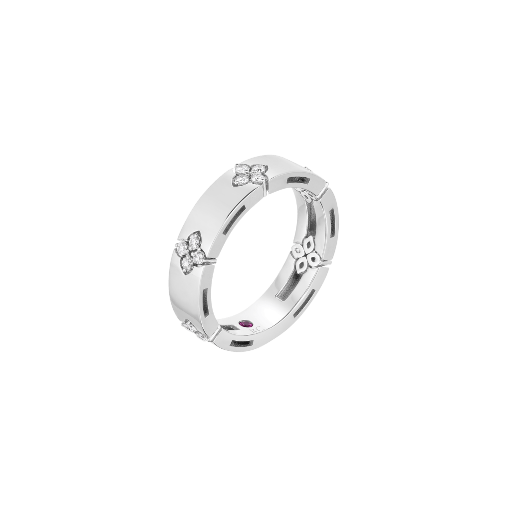 Roberto Coin Love In Verona ring witgoud met diamant - ADR888RI2013 - #1 Roberto Coin Love In Verona ring witgoud met diamant - ADR888RI2013 - #1