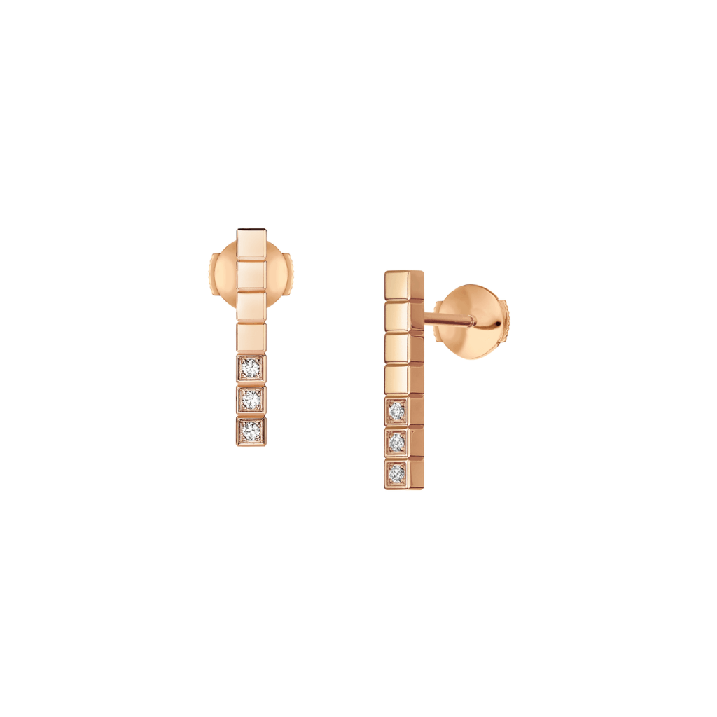 Chopard Ice Cube Mini oorsieraad roodgoud met diamant - 837702-5002 - #4 Chopard Ice Cube Mini oorsieraad roodgoud met diamant - 837702-5002 - #4