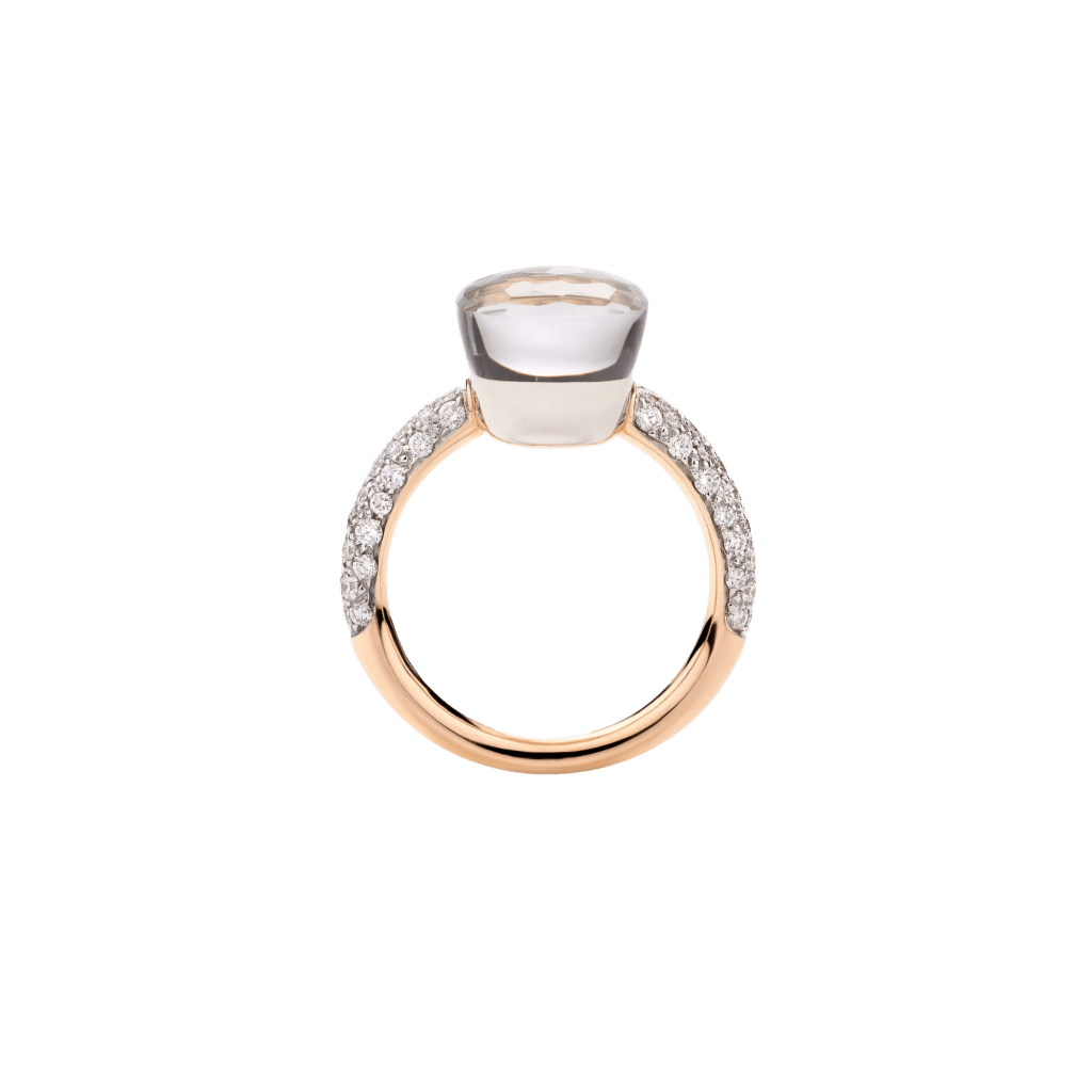 Pomellato Nudo ring roodgoud met diamant - PAC0040 O6WHR DB0TB - #5 Pomellato Nudo ring roodgoud met diamant - PAC0040 O6WHR DB0TB - #5