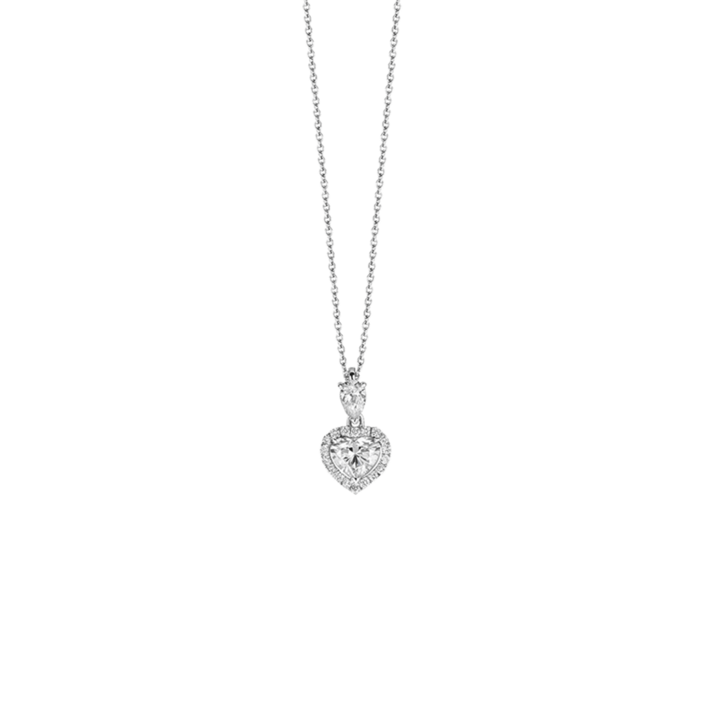 Schaap en Citroen Diamonds collier witgoud met diamant - #1 Schaap en Citroen Diamonds collier witgoud met diamant - #1