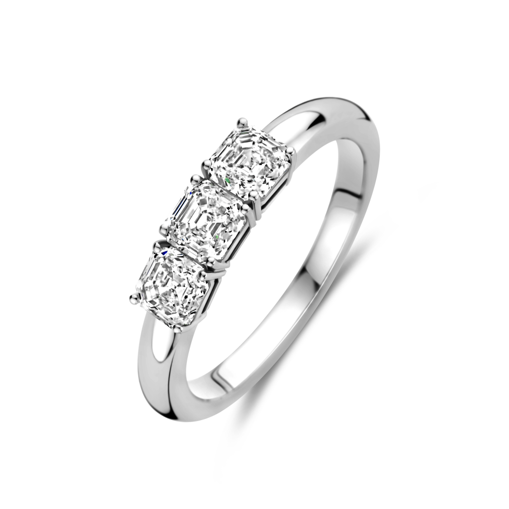 Royal Asscher Claudine ring witgoud met diamant - R.167.RAC.WG.16 GIA - #3 Royal Asscher Claudine ring witgoud met diamant - R.167.RAC.WG.16 GIA - #3