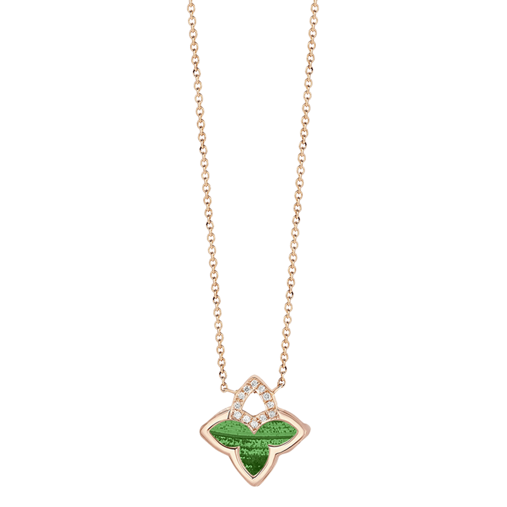 Tirisi Jewelry Seoul Flower Due collier roodgoud met diamant - TN2117MCP - #2 Tirisi Jewelry Seoul Flower Due collier roodgoud met diamant - TN2117MCP - #2