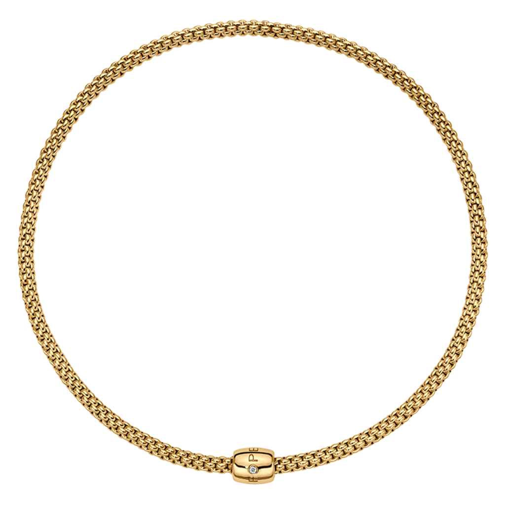 FOPE Solo collier geelgoud met diamant - 62606CX_BB_G_XXX_043 - #1 FOPE Solo collier geelgoud met diamant - 62606CX_BB_G_XXX_043 - #1