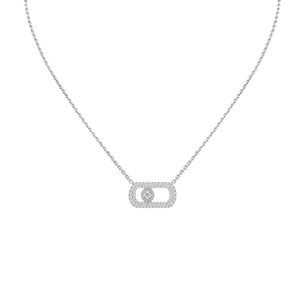 Messika So Move collier witgoud met diamant - 12945-WG - #1 Messika So Move collier witgoud met diamant - 12945-WG - #1