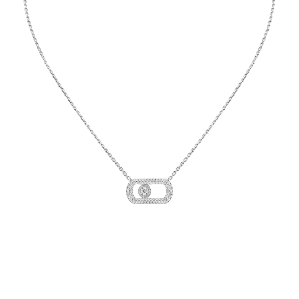 Messika So Move collier witgoud met diamant - 12945-WG - #1 Messika So Move collier witgoud met diamant - 12945-WG - #1