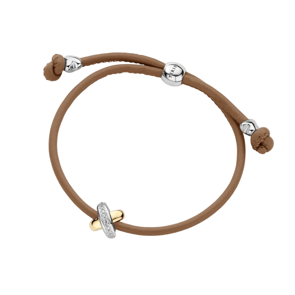 Tirisi Moda Kisses armband geelgoud met diamant - TM2133NB(2T) - #3 Tirisi Moda Kisses armband geelgoud met diamant - TM2133NB(2T) - #3