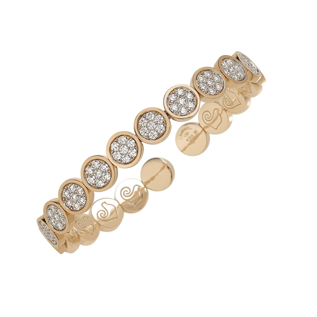 Chantecler Paillettes armband roodgoud met diamant - 40214 - #1 Chantecler Paillettes armband roodgoud met diamant - 40214 - #1