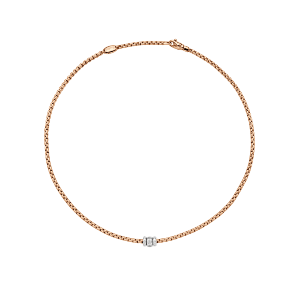 FOPE Eka collier roodgoud met diamant - 73101C3_PB_R_BBB_043 - #2 FOPE Eka collier roodgoud met diamant - 73101C3_PB_R_BBB_043 - #2