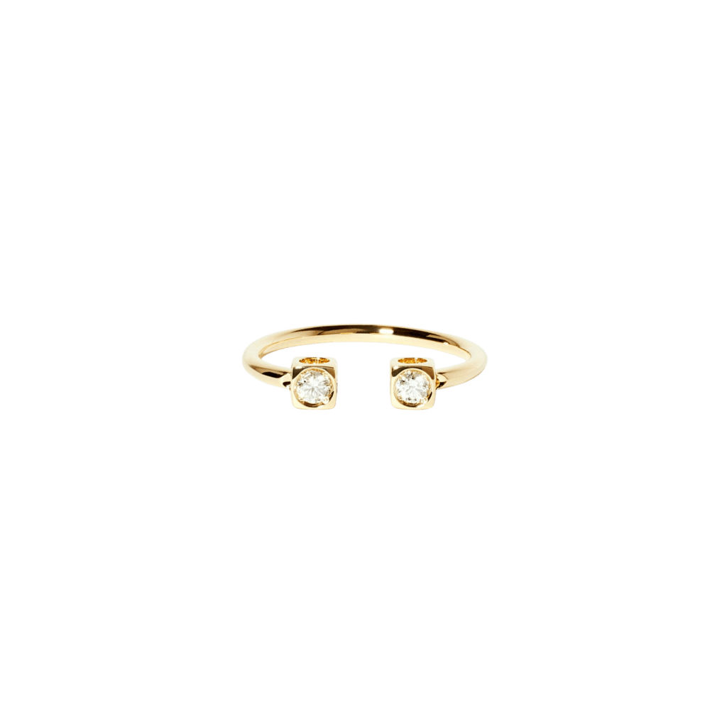 dinh van Le Cube Diamant ring geelgoud - 208511 - #2 dinh van Le Cube Diamant ring geelgoud - 208511 - #2