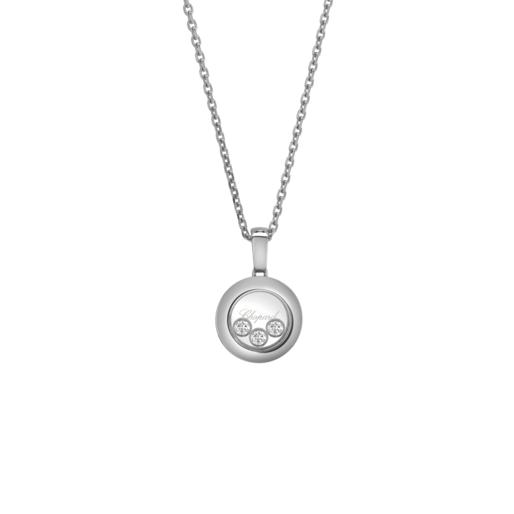 Chopard Happy Diamonds Icons Round collier witgoud met diamant - 79A018-1001 - #1 Chopard Happy Diamonds Icons Round collier witgoud met diamant - 79A018-1001 - #1