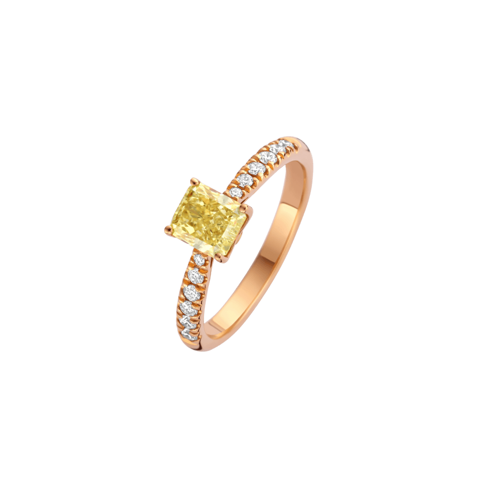 Schaap en Citroen Diamonds ring roodgoud met diamant - #1 Schaap en Citroen Diamonds ring roodgoud met diamant - #1