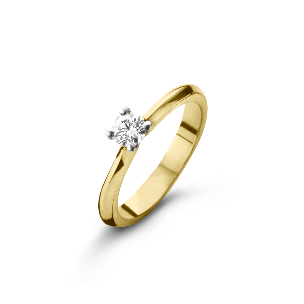 Schaap en Citroen Diamonds ring geelgoud met diamant - #2 Schaap en Citroen Diamonds ring geelgoud met diamant - #2