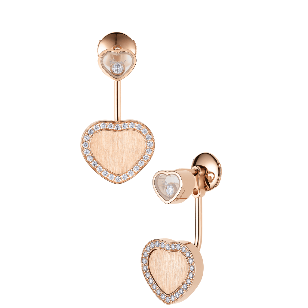 Chopard Happy Diamonds Happy Hearts oorsieraad roodgoud met diamant - 83A007-5921 - #2 Chopard Happy Diamonds Happy Hearts oorsieraad roodgoud met diamant - 83A007-5921 - #2