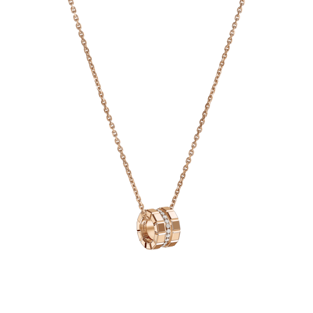 Chopard Ice Cube Mini collier roodgoud met diamant - 797005-5003 - #3 Chopard Ice Cube Mini collier roodgoud met diamant - 797005-5003 - #3